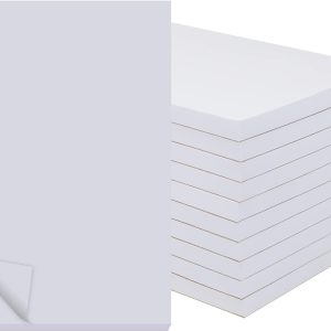 10 Pack Memo Pads 5.5x8.5 Inch, White Note Pads -Scratch Pads - Writing pads, 100 Sheets Each Pad