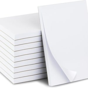 10 Pack Note Pads 4x6 | 100 Sheets Per Memo Pad | Server Note Pads | Scratch Pads for Writing | White Blank Notepads in Bulk | Small Notepad | Paper Pads for To Do Grocery List