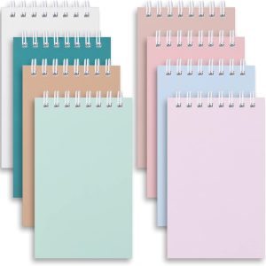 Small Notebooks,3x5 Pocket Spiral Notepads With Lined Pages - The Perfect Little Mini Notebook to Stay Organized and Boost Productivity at Work or School (8, Cute Colors)