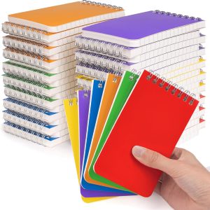 Pocket Notebook Bulk 3x5 Inch, 42 Packs Mini Top Bound Spiral Notepad, Memo Pads 6 Colored 60Sheets/120Pages (80GSM), Small Notepads for Listing, Planning, Note Taking